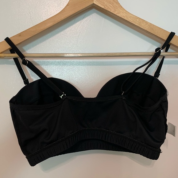 Black vintage style bikini top - Picture 2 of 8